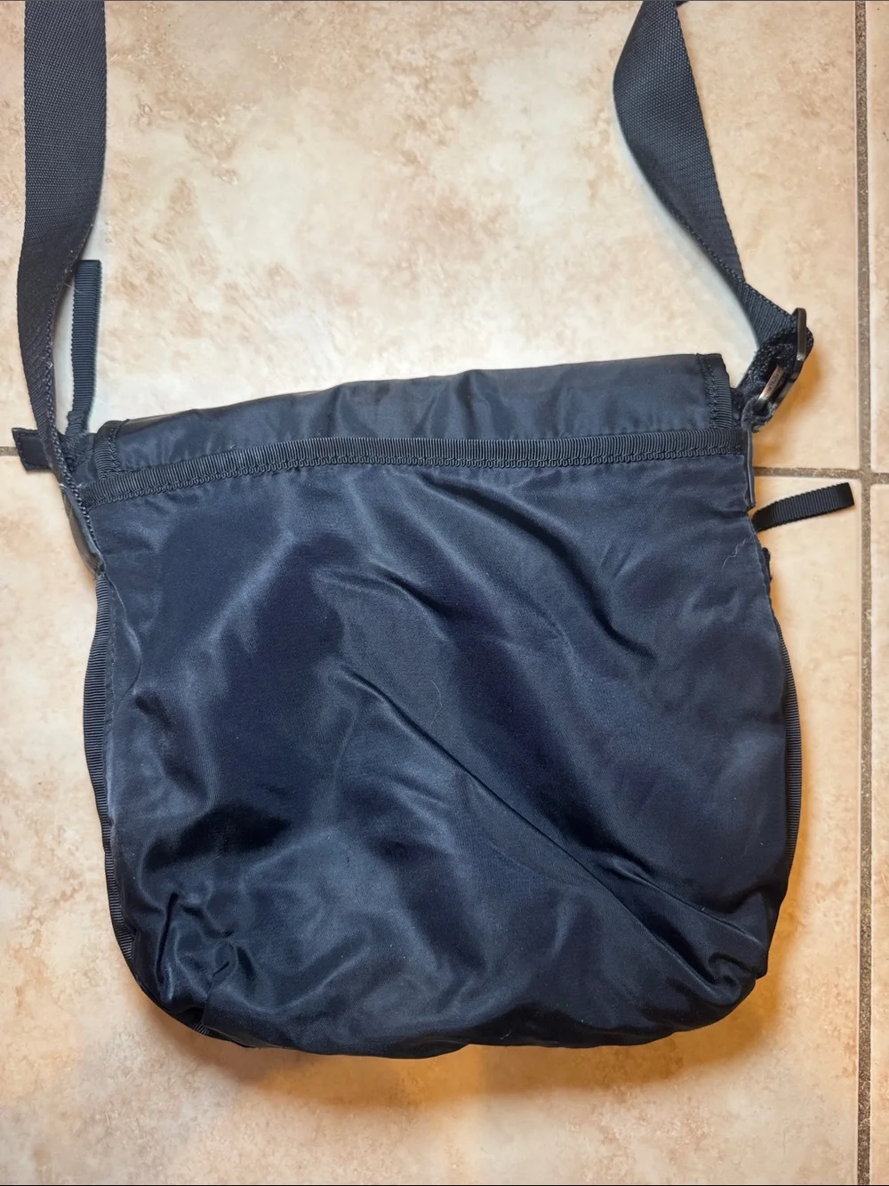 lululemon athletica Black Crossbody Bag with Front Flap